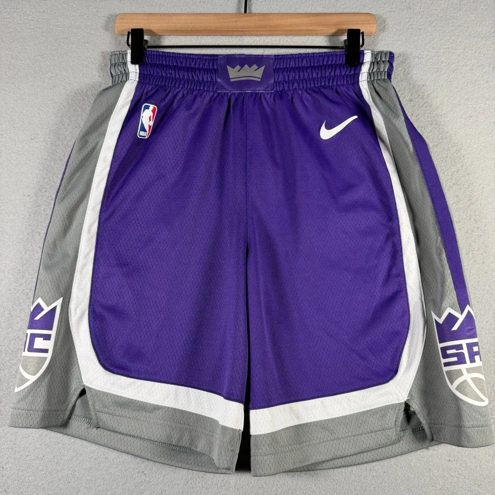 Nike Sacramento Kings NBA Dri-FIT Basketball Shorts Purple Mens M 866873-504